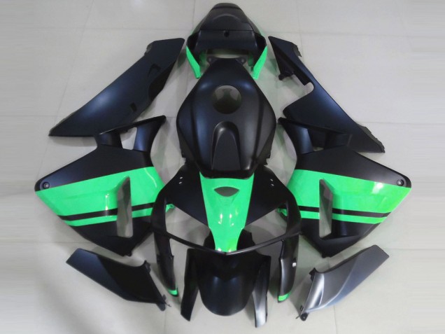 2005-2006 Matte Black Special Green Honda CBR600RR Motorcycle Fairings Australia
