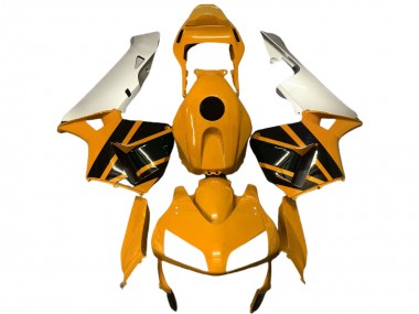 2003-2004 Silver Mustard Yellow Glossy Black Honda CBR600RR Motorcycle Fairings Australia