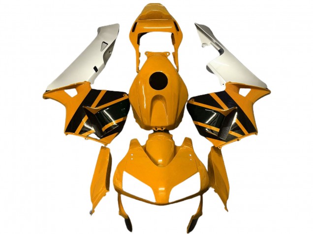 2003-2004 Silver Mustard Yellow Glossy Black Honda CBR600RR Motorcycle Fairings Australia