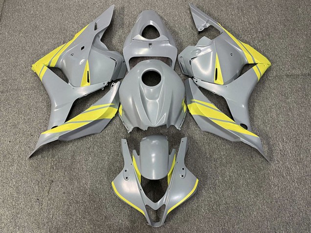 2009-2012 Nardo Grey Yellow Honda CBR600RR Motorcycle Fairings Australia