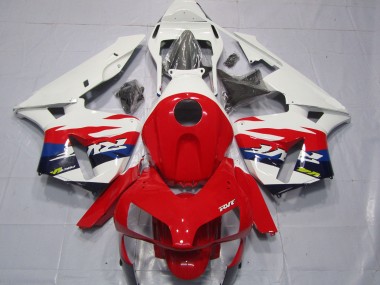 2003-2004 White Red Blue RVF Style Honda CBR600RR Motorcycle Fairings Australia