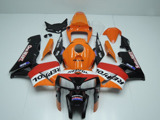 2005-2006 Orange Red White Black One Heart Repsol Honda CBR600RR Motorcycle Fairings Australia