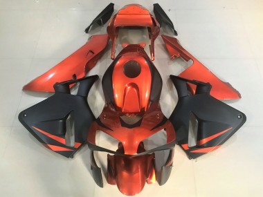 2003-2004 Orange Matte Black Honda CBR600RR Motorcycle Fairings Australia