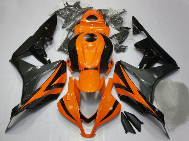 2007-2008 Orange Grey Glossy Black Honda CBR600RR Motorcycle Fairings Australia