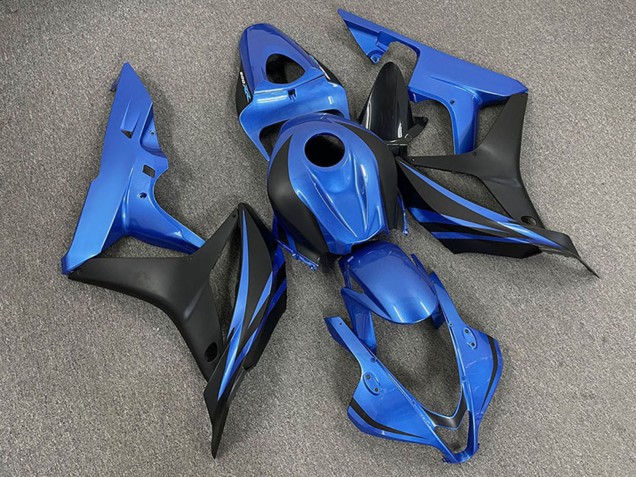 2007-2008 Blue Matte Black OEM Style Honda CBR600RR Motorcycle Fairings Australia