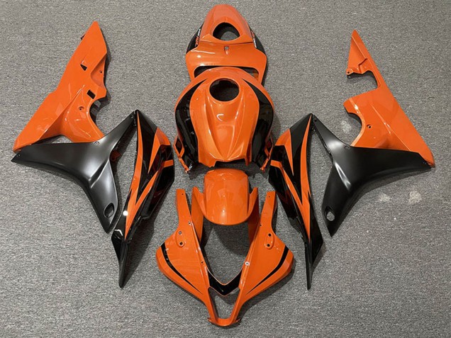 2007-2008 Orange Matte Black OEM Style Honda CBR600RR Motorcycle Fairings Australia