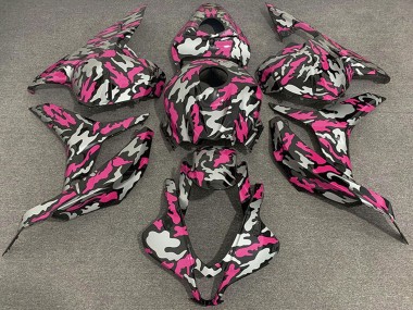 2009-2012 Pink Silver Camouflage Honda CBR600RR Motorcycle Fairings Australia