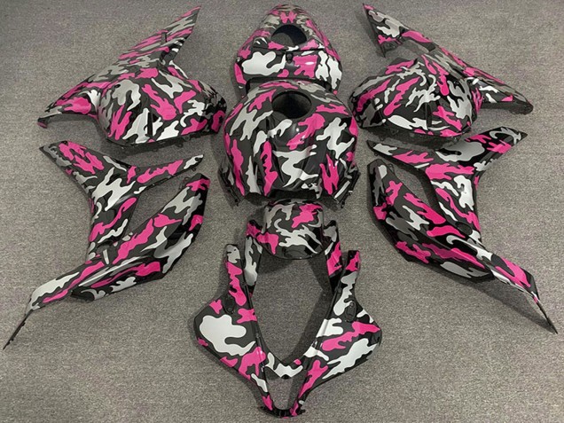 2009-2012 Pink Silver Camouflage Honda CBR600RR Motorcycle Fairings Australia