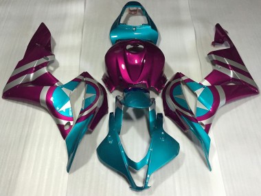 2007-2008 Pink Blue Captain America Honda CBR600RR Motorcycle Fairings Australia
