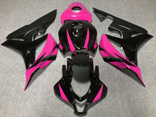2007-2008 Pink Glossy Black Matte Black Honda CBR600RR Motorcycle Fairings Australia