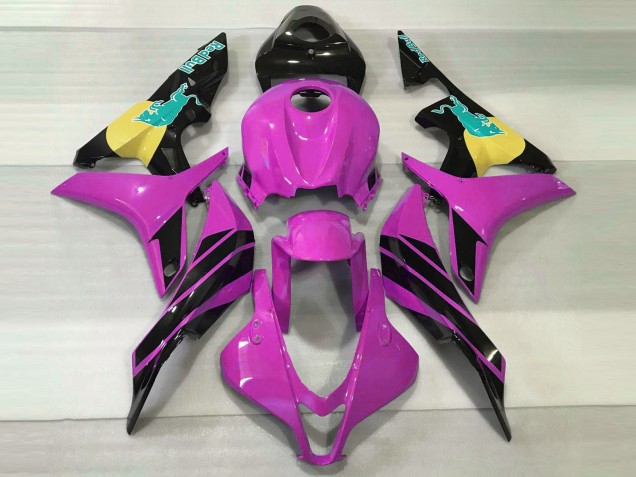 2007-2008 Pink Yellow Glossy Black Blue Bull Honda CBR600RR Motorcycle Fairings Australia
