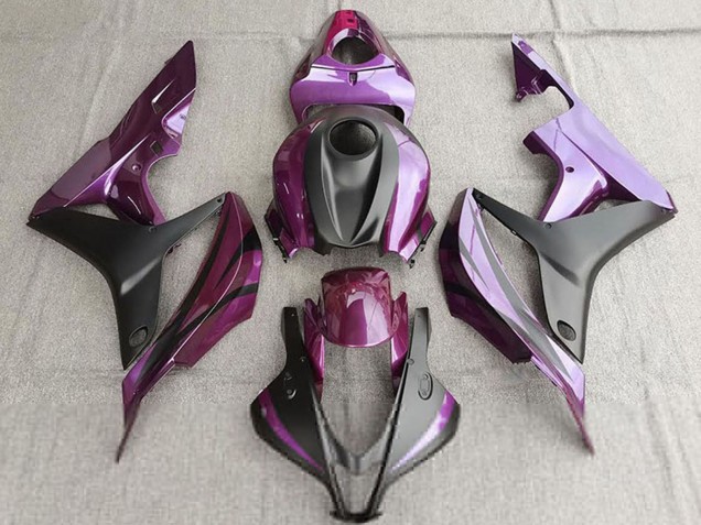 2007-2008 Purple Matte Black Honda CBR600RR Motorcycle Fairing Australia