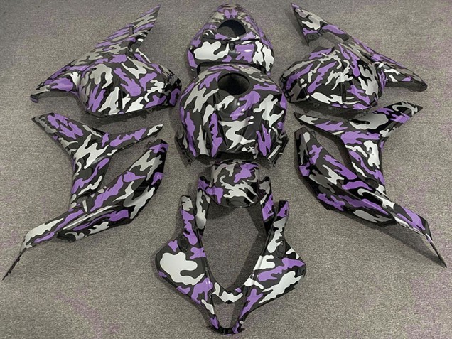 2009-2012 Purple Silver Camouflage Honda CBR600RR Motorcycle Fairings Australia