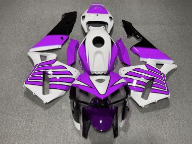 2005-2006 Purple and White Wings Honda CBR600RR Motorcycle Fairings Australia