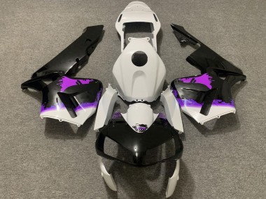 2003-2004 White Purple Glossy Black Splatter Honda CBR600RR Motorcycle Fairings Australia