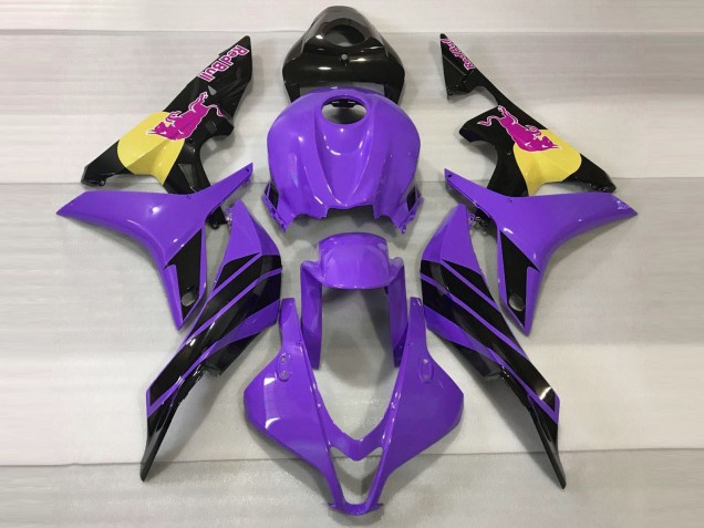 2007-2008 Purple Yellow Glossy Black Pink Bull Honda CBR600RR Motorcycle Fairings Australia
