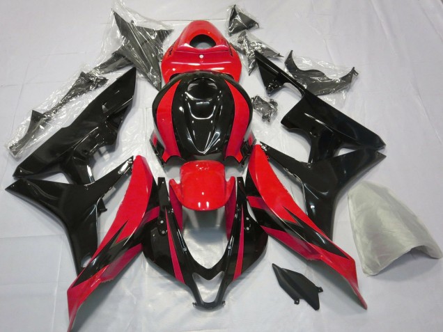 2007-2008 Red Glossy Black OEM Style Honda CBR600RR Motorcycle Fairings Australia