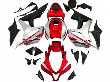 2007-2008 Silver Red Glossy Black OEM Style Honda CBR600RR Motorcycle Fairings Australia