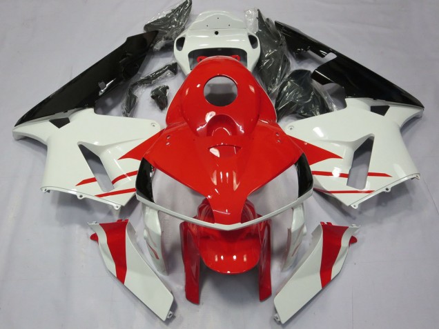 2005-2006 White Red Black Honda CBR600RR Motorcycle Fairings Australia