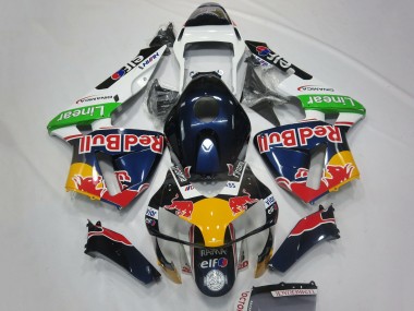 2003-2004 White Blue Yellow Green Red Bull Design Honda CBR600RR Motorcycle Fairings Australia
