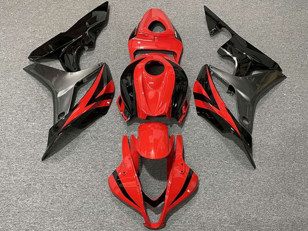 2007-2008 Grey Red Glossy Black OEM Style Honda CBR600RR Motorcycle Fairings Australia