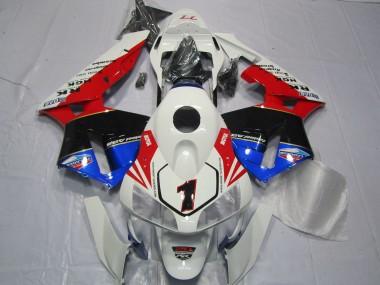 2003-2004 White Red Blue Glossy Black EuroBet Honda CBR600RR Motorcycle Fairings Australia