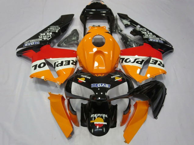 2003-2004 Orange White Red Glossy Black Repsol Honda CBR600RR Complete Motorcycle Fairings Australia