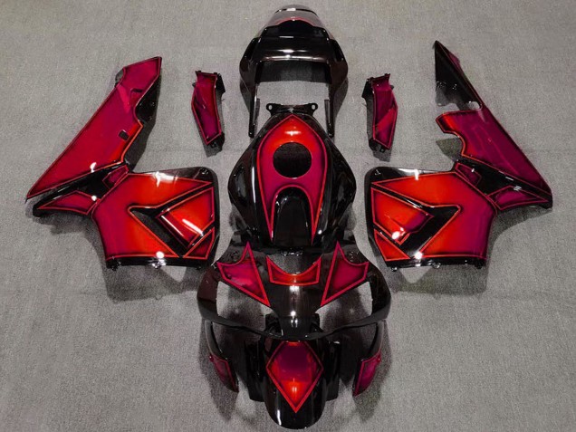 2003-2004 Red Glossy Black Honda CBR600RR Motorcycle Fairings Australia