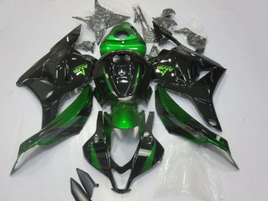 2009-2012 Green Glossy Black Honda CBR600RR Motorcycle Fairings Australia
