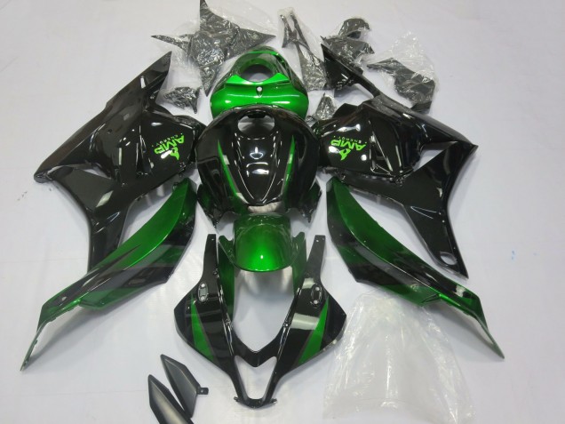 2009-2012 Green Glossy Black Honda CBR600RR Motorcycle Fairings Australia