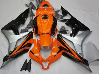 2007-2008 Silver Orange Glossy Black OEM Style Honda CBR600RR Motorcycle Fairings Australia