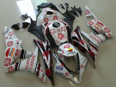2007-2008 White Red Black Nastro Azzurro Honda CBR600RR Motorcycle Fairings Australia