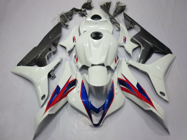 2007-2008 White Red Blue HRC Honda CBR600RR Motorcycle Fairings Australia