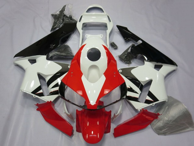 2003-2004 White Red Glossy Black Honda CBR600RR Motorcycle Fairing Australia