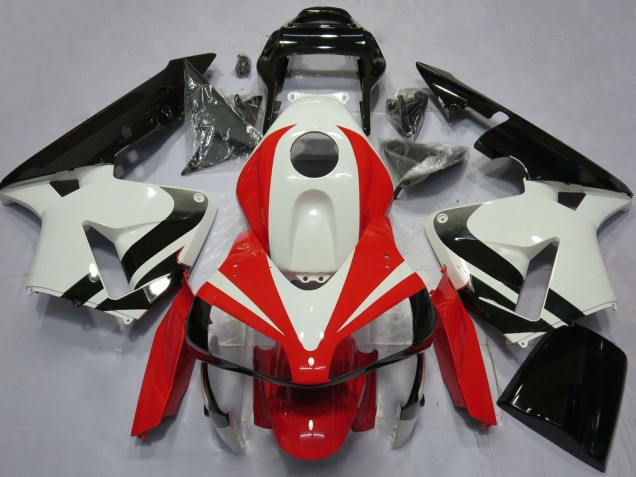 2003-2004 White Red Glossy Black OEM Style Honda CBR600RR Motorcycle Fairings Australia