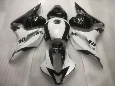 2009-2012 White Glossy Black Repsol Honda CBR600RR Motorcycle Fairings Australia