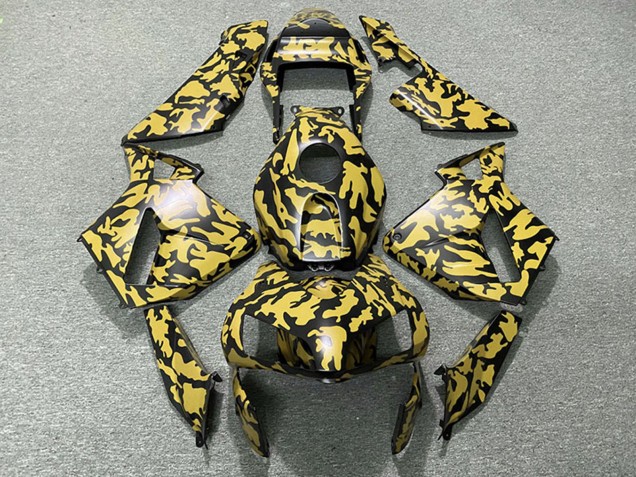 2003-2004 Yellow Black Camouflage Honda CBR600RR Motorcycle Fairings Australia