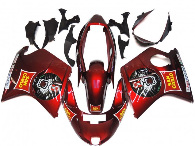 1996-2007 Red Yellow San Carlo Honda CBR1100XX Blackbird Motorcycle Fairings Australia