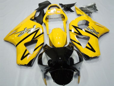 2002-2003 Yellow Glossy Black CBR Style Honda CBR954RR Motorcycle Fairings Australia