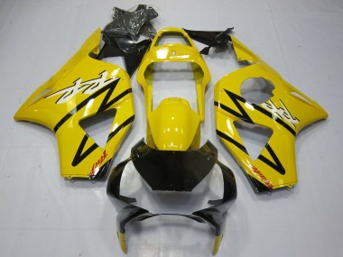 2002-2003 Yellow Glossy Black Honda CBR954RR Motorcycle Fairing Australia