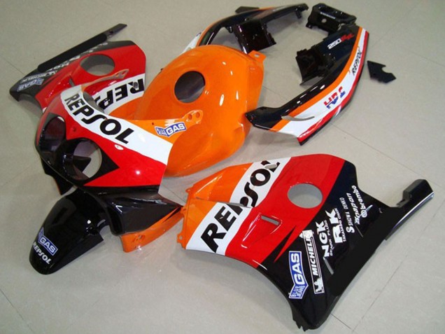 1990-1998 Orange White Red Glossy Black Classic Repsol Honda CBR250RR Motorcycle Fairings Australia