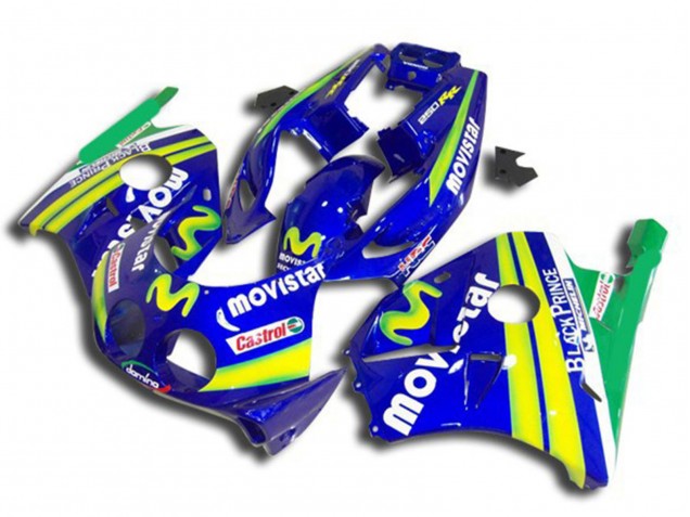 1990-1998 Blue Yellow Green MoviStar Red Castrol Honda CBR250RR Motorcycle Fairings Australia