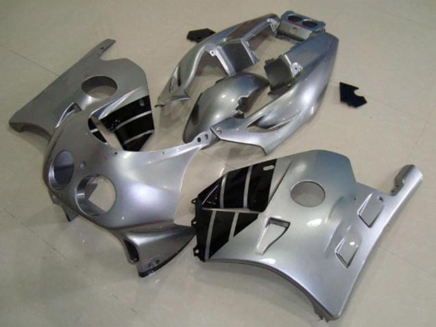 1990-1998 Silver Glossy Black Honda CBR250RR Motorcycle Fairings Australia
