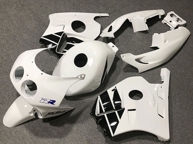 1990-1998 White Glossy Black Honda CBR250RR Motorcycle Fairings Australia