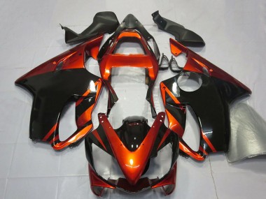 2001-2003 Orange Glossy Black Honda CBR600 F4i Motorcycle Fairings Australia