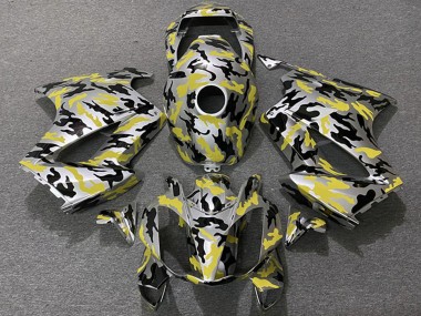 2002-2013 Yellow Camouflage Honda VFR 800 Motorcycle Fairings Australia