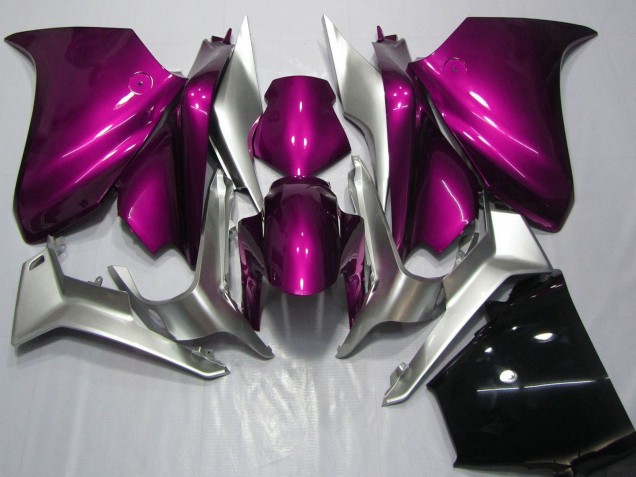 2010-2014 Silver Pink Honda VFR 1200 Motorcycle Fairings Australia