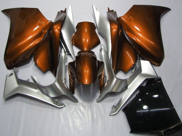 2010-2014 Silver Orange Honda VFR 1200 Motorcycle Fairings Australia