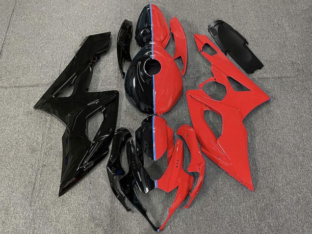 2005-2006 Glossy Black and Red Suzuki GSXR 1000 Motorcycle Fairings Australia