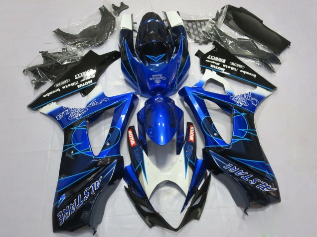 2007-2008 Blue Black Corona Suzuki GSXR 1000 Motorcycle Fairings Australia